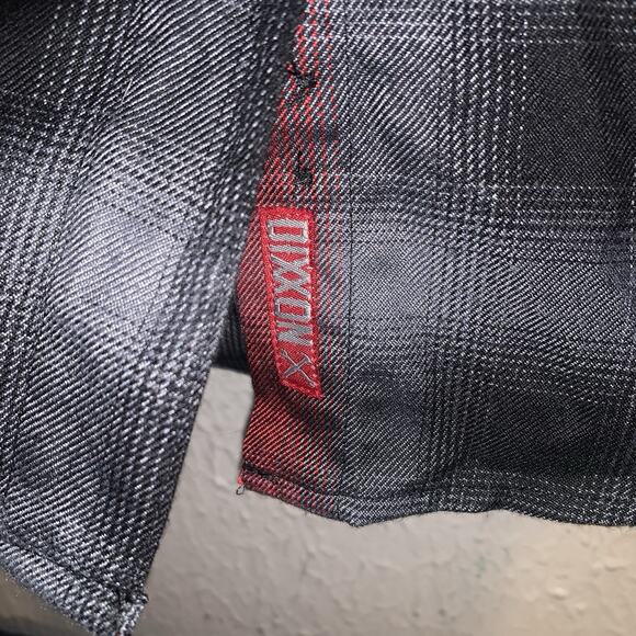 Dixxon Flannel Co. Form and Function Women’s Gray/Red Plaid Button Up Shirt XL - Picture 4 of 7